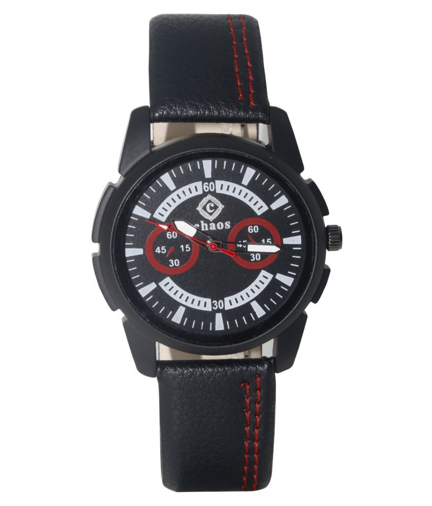 Chaos 08 Leather Analog Men's Watch - Buy Chaos 08 Leather Analog Men's