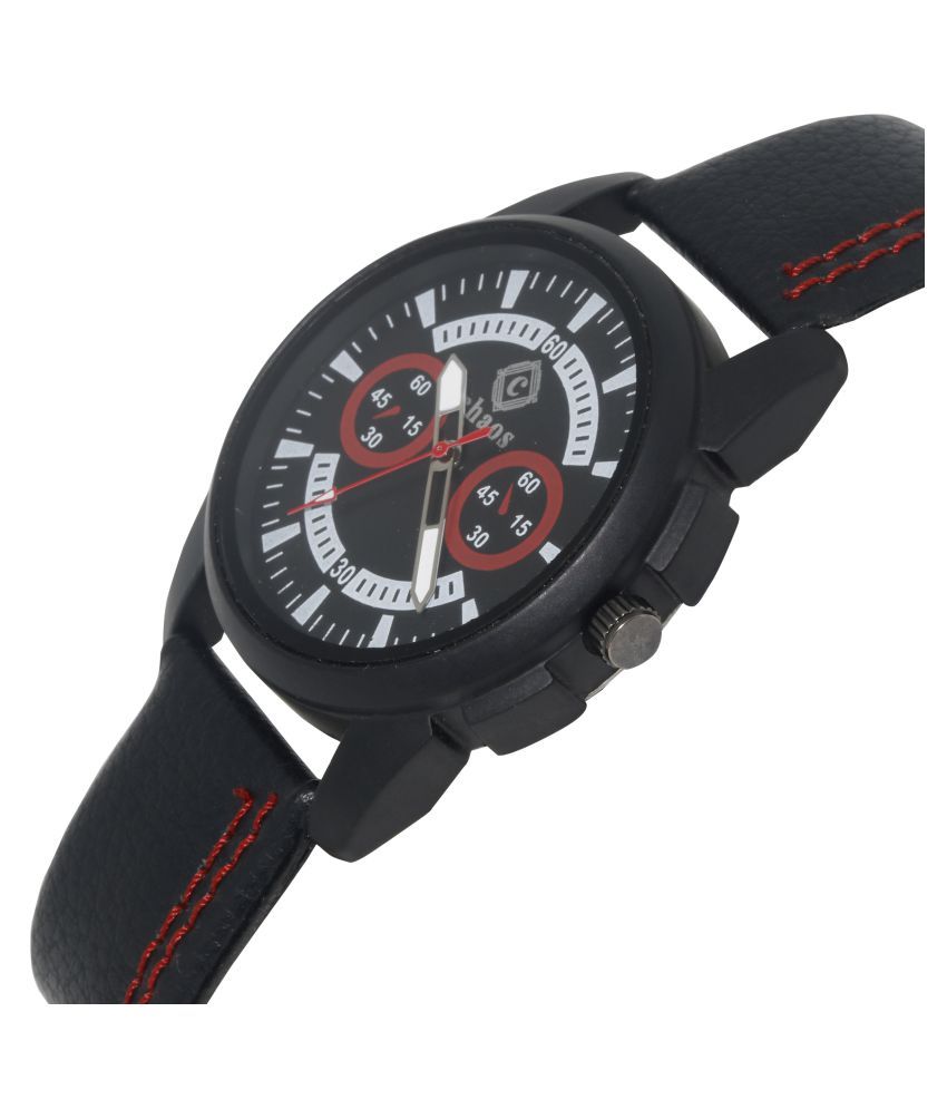 Chaos 08 Leather Analog Men's Watch - Buy Chaos 08 Leather Analog Men's