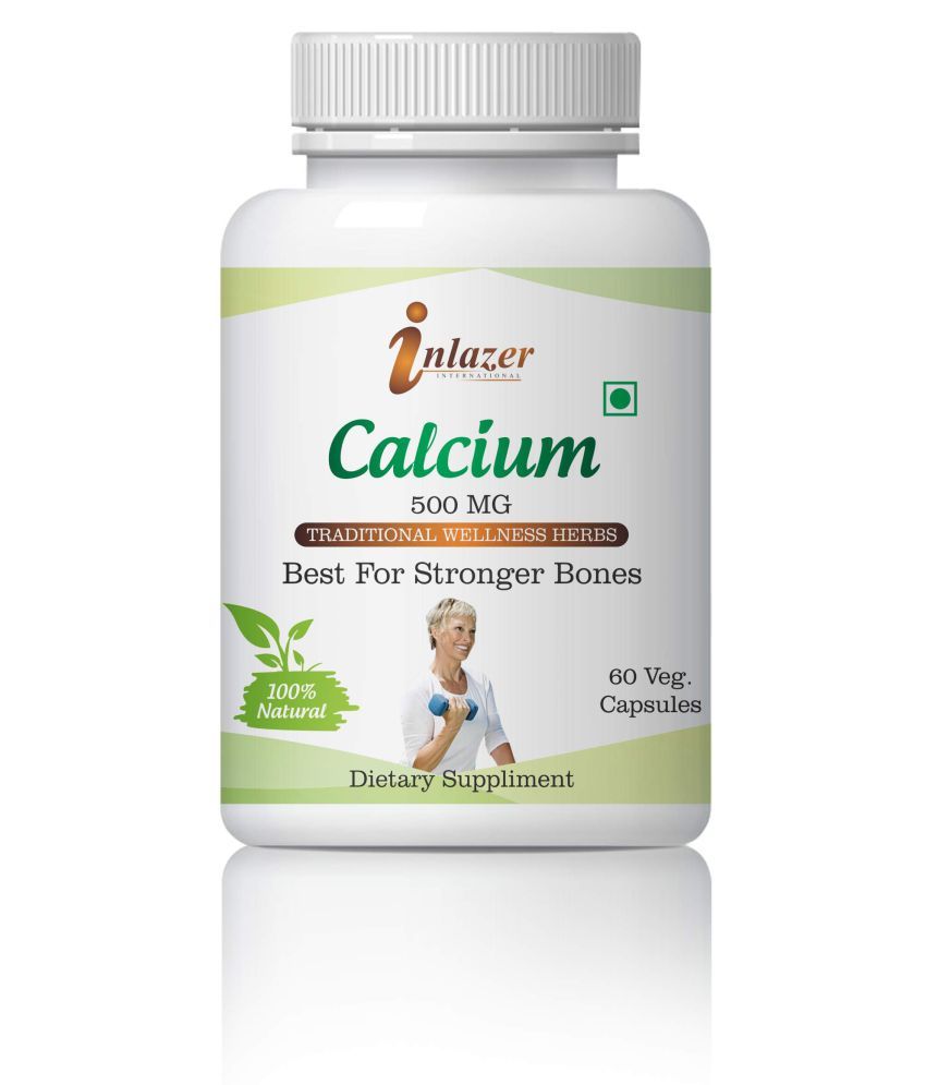 Inlazer Calcium Best For Stronger Bones & Joints Capsule 500 mg Pack Of