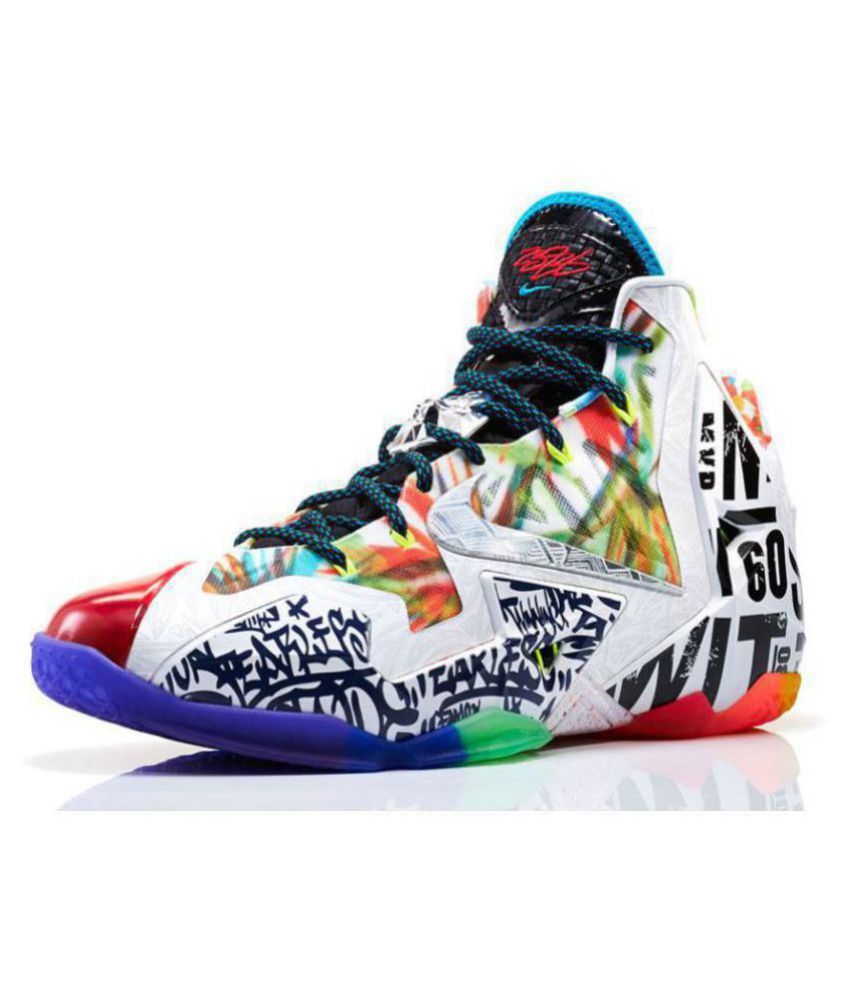 Nike “What The” LeBron 11 &amp; KD VI White Basketball Shoes