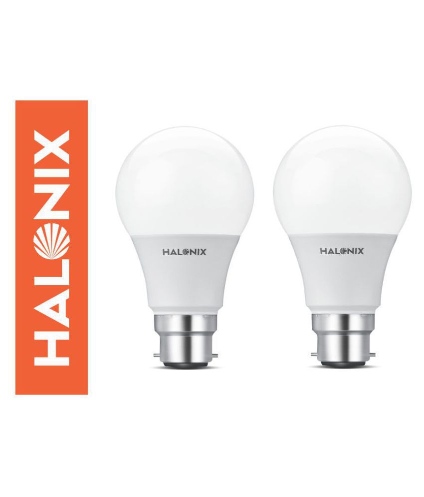     			Halonix 9W LED Bulb Cool Day Light - Pack of 2