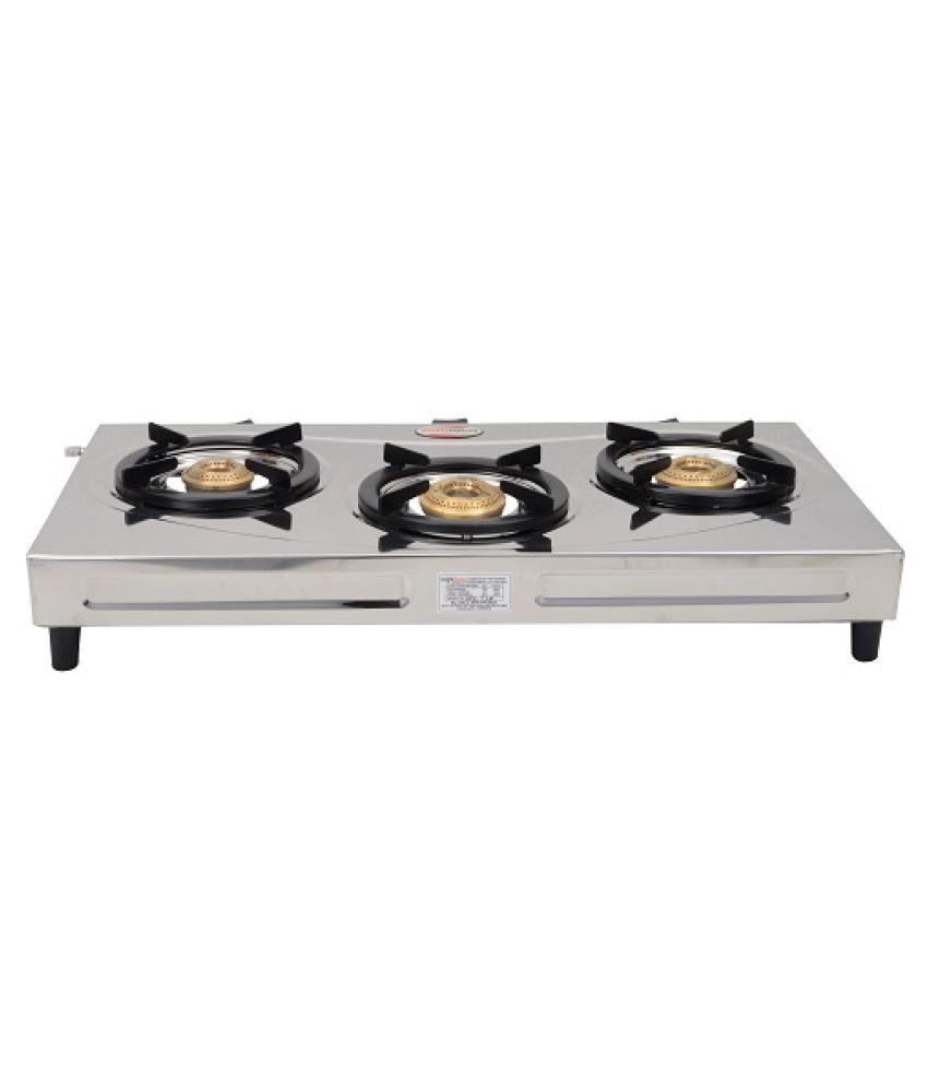 Brightflame Surya Triad 3 Burner Manual Gas Stove Price in India Buy Brightflame Surya Triad 3