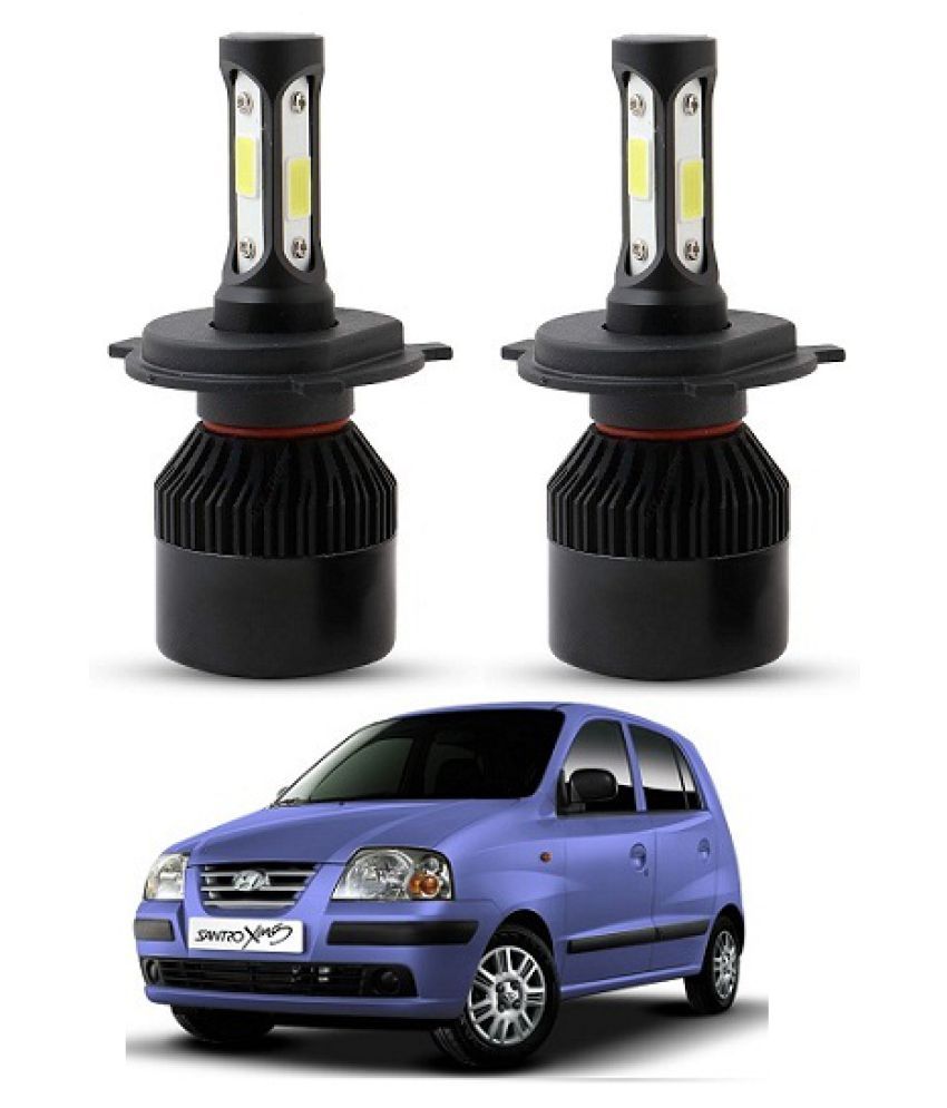 Trigcars Hyundai Santro Xing ERLX LED Headlights Nighteye Light Set Of