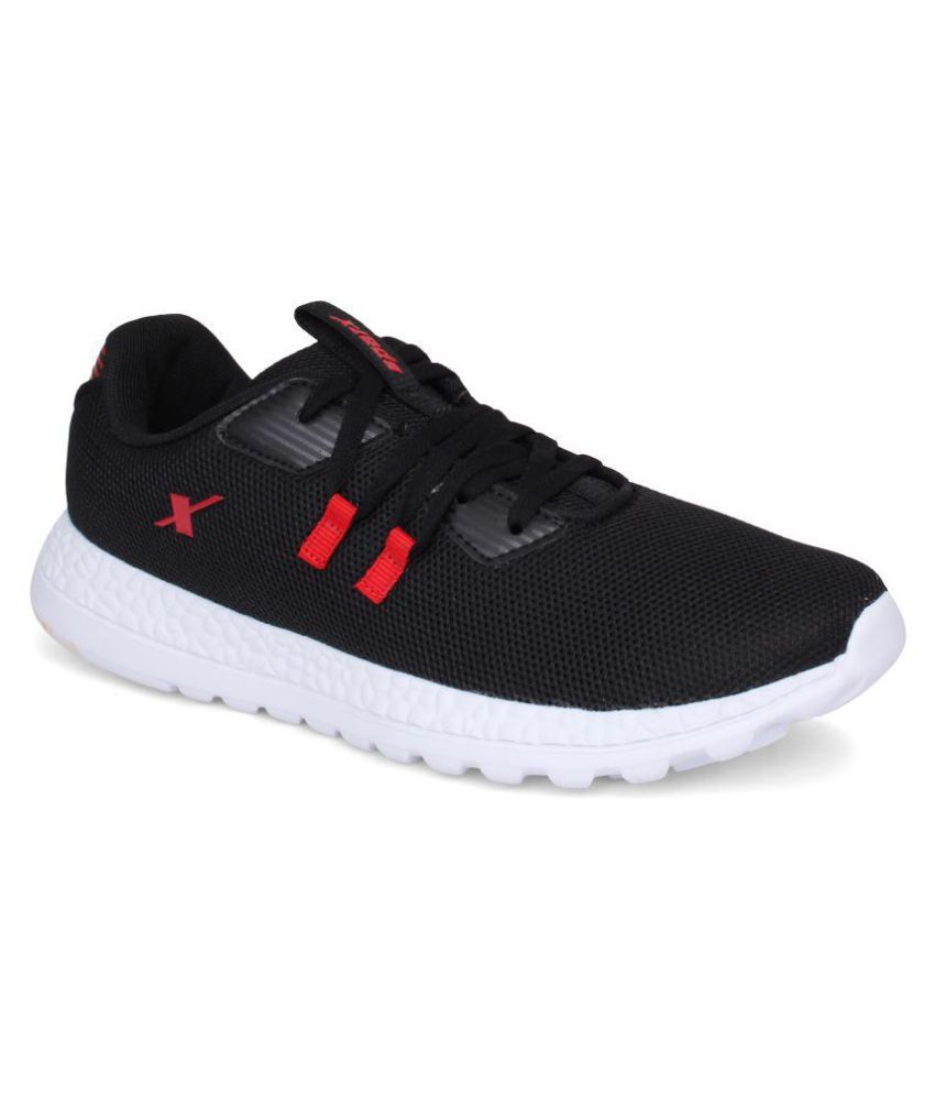 sparx men's black & white sneakers sm 323