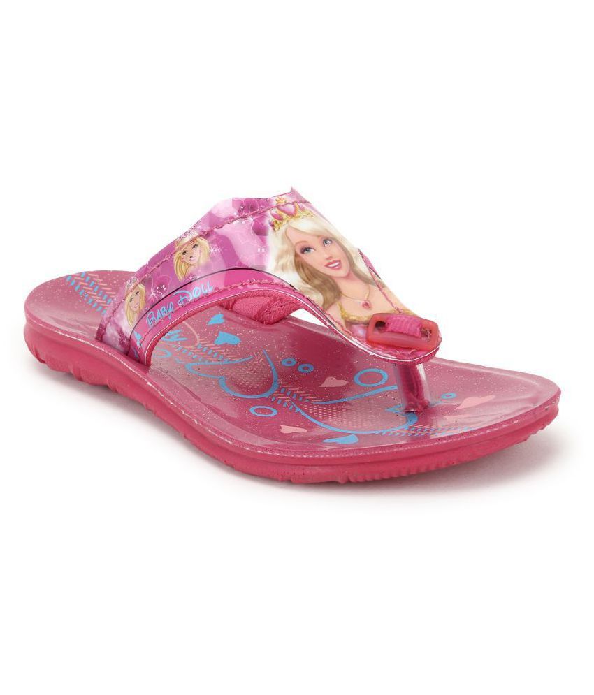 barbie slippers pink