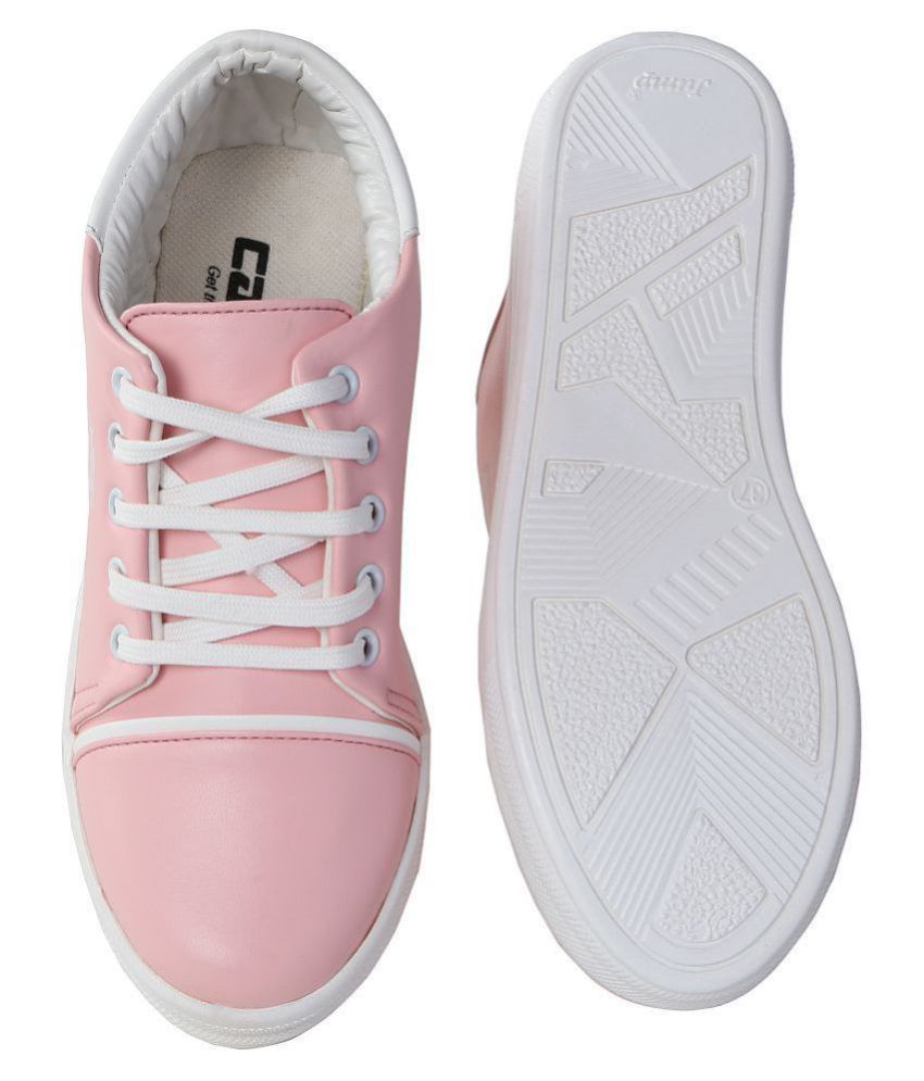 zappy pink casual shoes