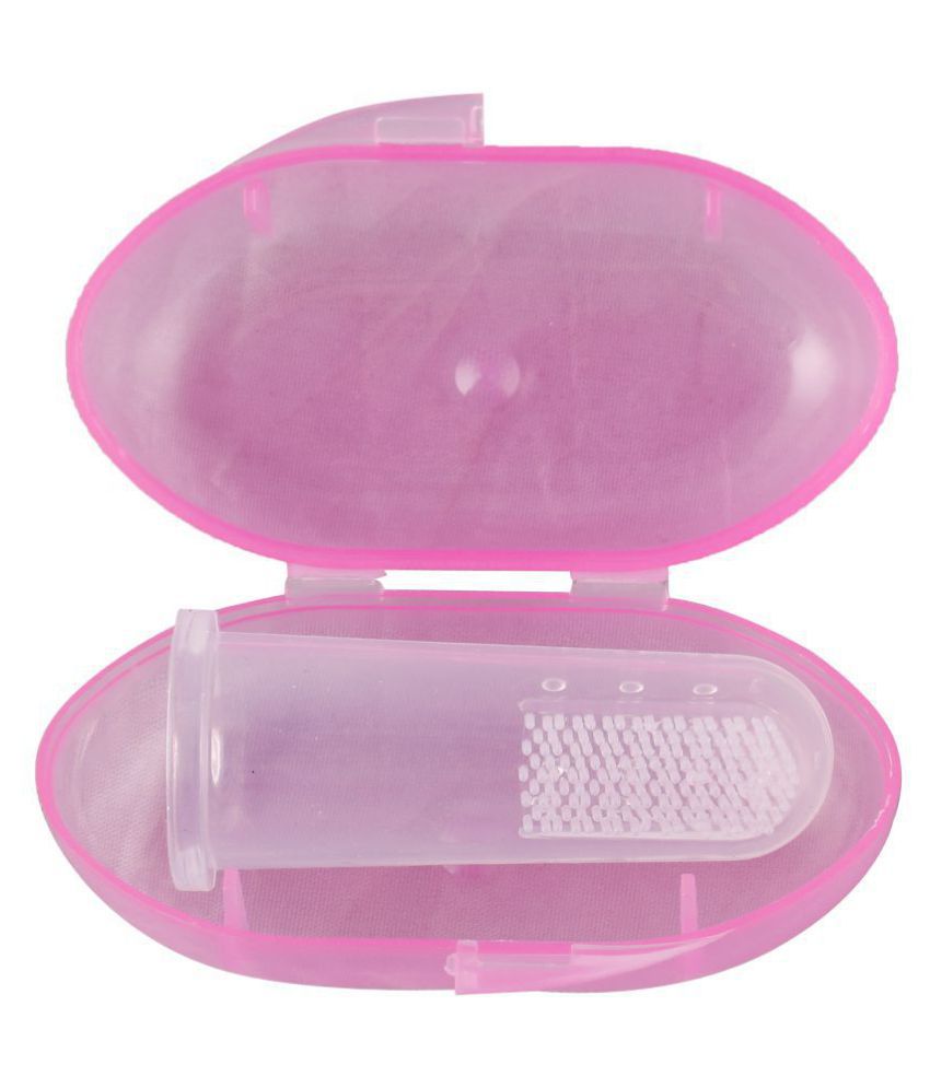 Aurawings.in Pink Silicone Baby Toothbrush ( 1 pcs )