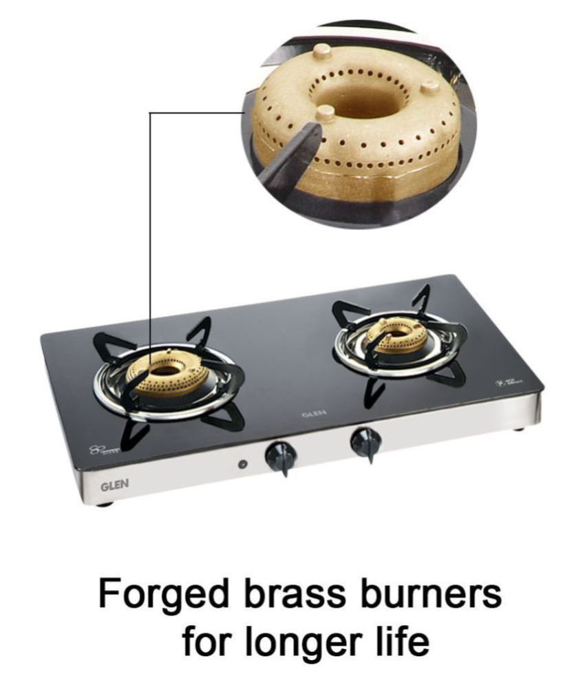 Glen 1021 GT FB HF AI "2 Burner" Auto Gas Stove Price in India Buy