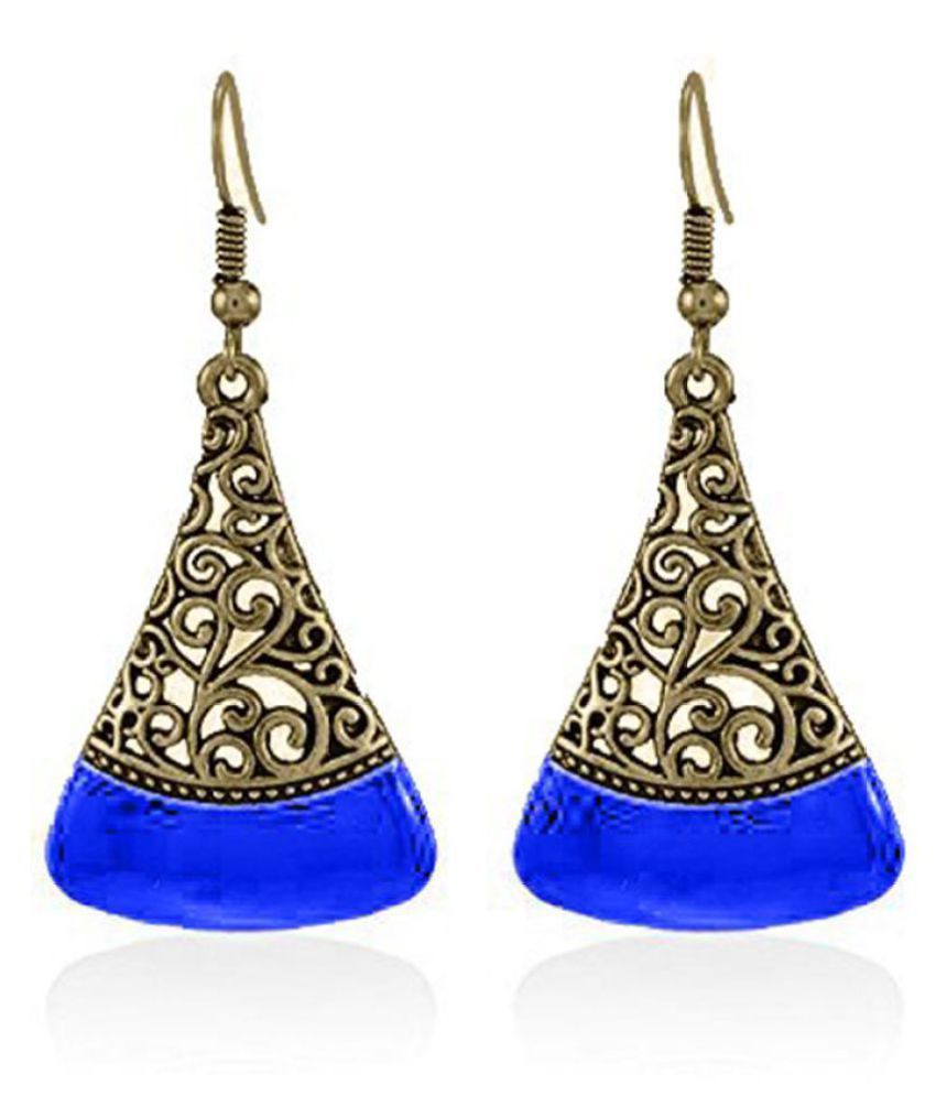     			Zeneme Oxidised Stylish Fancy Party Wear Dangler Earrings Jewellery for Girls & Women