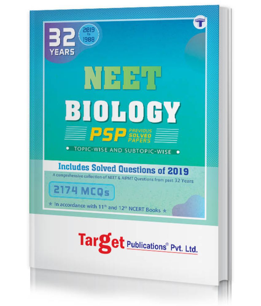 32 Years NEET, AIIMS and AIPMT Biology Chapterwise Previous Year Solved Question  Paper Book (PSP) | Topicwise MCQs with Solutions | 1988 to 2019 | Smart  Tool to Crack NEET 2020: Buy