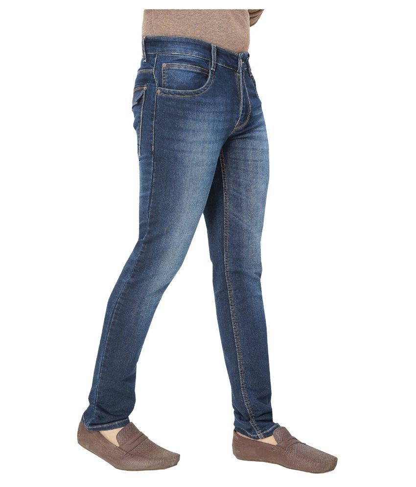 dark blue slim jeans