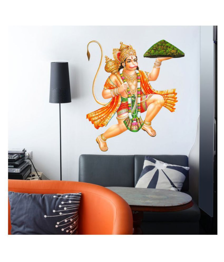     			Decor Villa Hanuman Religious & Inspirational Sticker ( 58 x 50 cms )