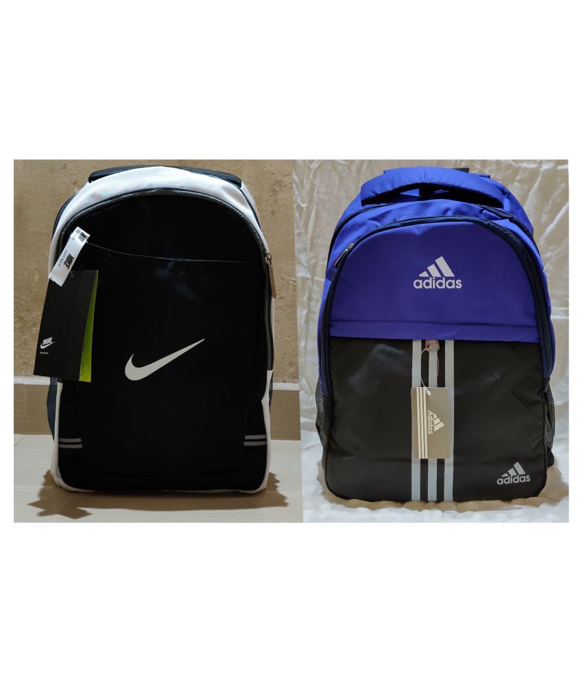 nike white polyester college bag