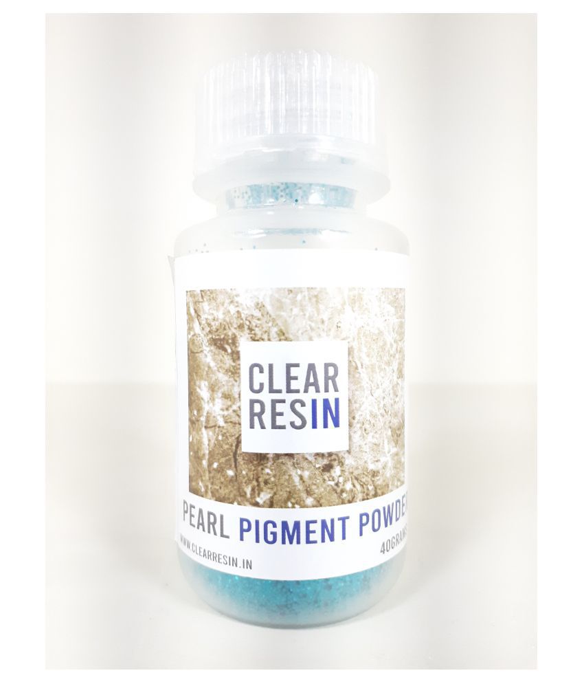 CLEAR RESIN Pearl Pigment Powder - Bluish-Green Rainbow Chemki(40 Grams ...