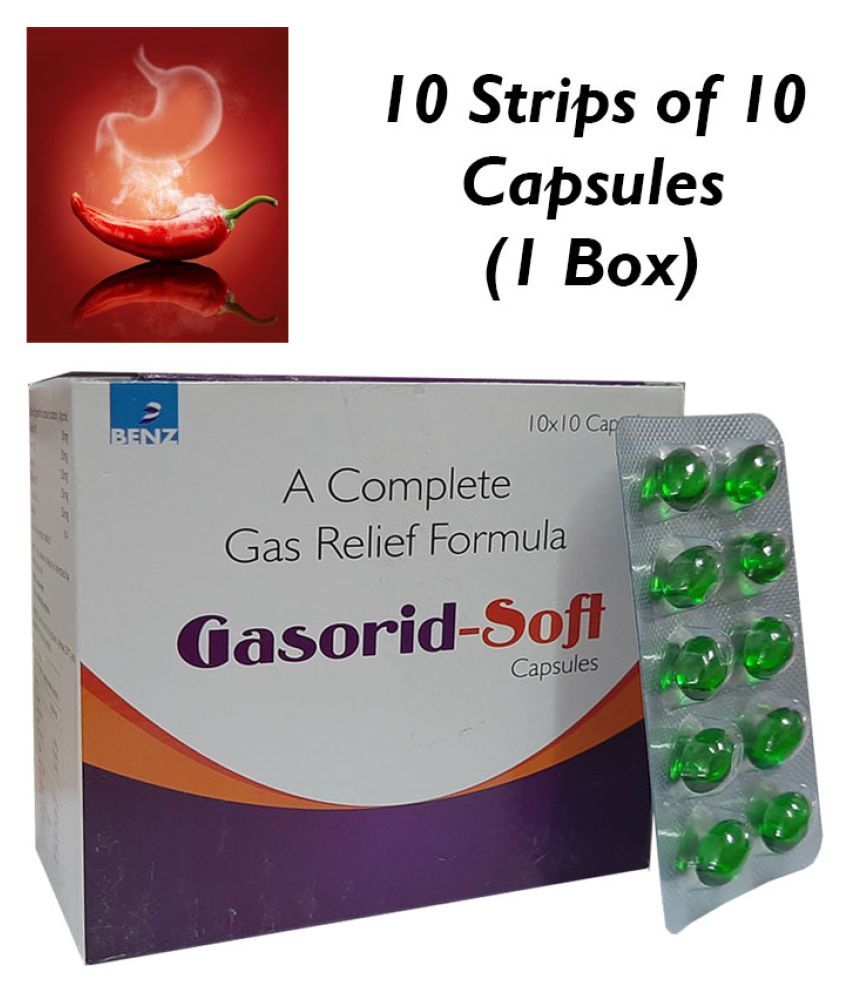 BENZ Gasorid Natural Gas Relief Capsule 100 no.s Buy BENZ Gasorid