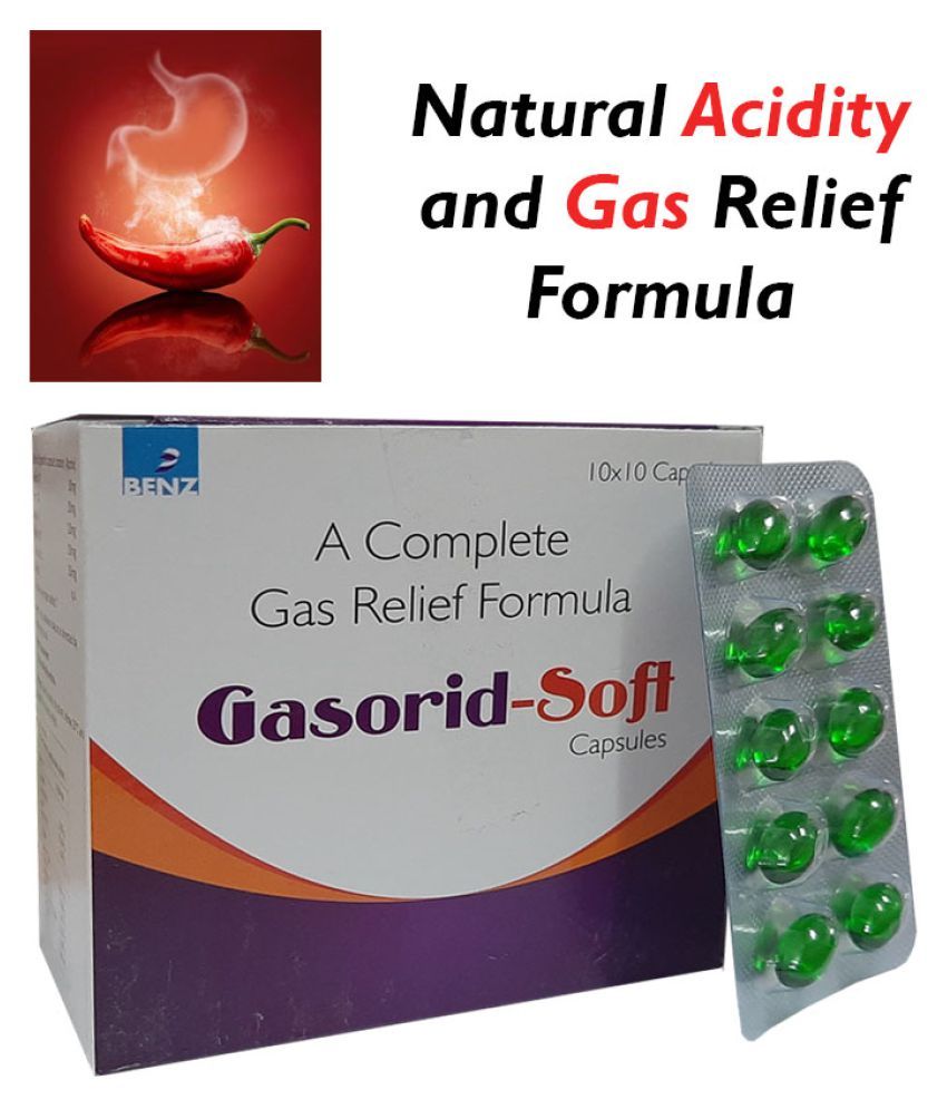 BENZ Gasorid Natural Gas Relief Capsule 100 no.s Buy BENZ Gasorid