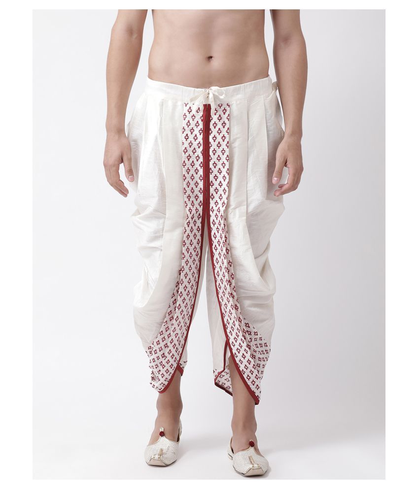     			Deyann White Dhoti