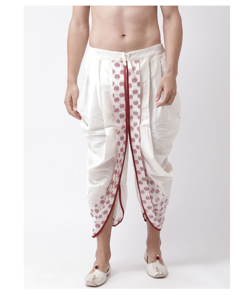     			Deyann White Dhoti