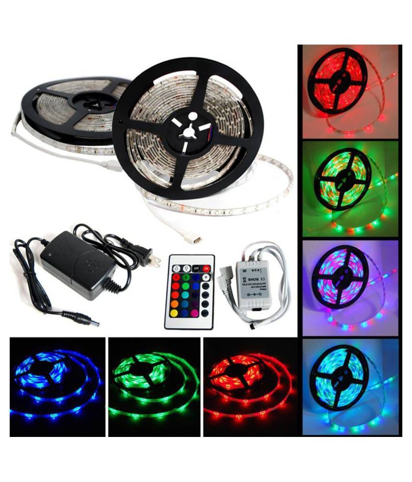     			Stylopunk 5 Meter Remote Control LED Strips Multi