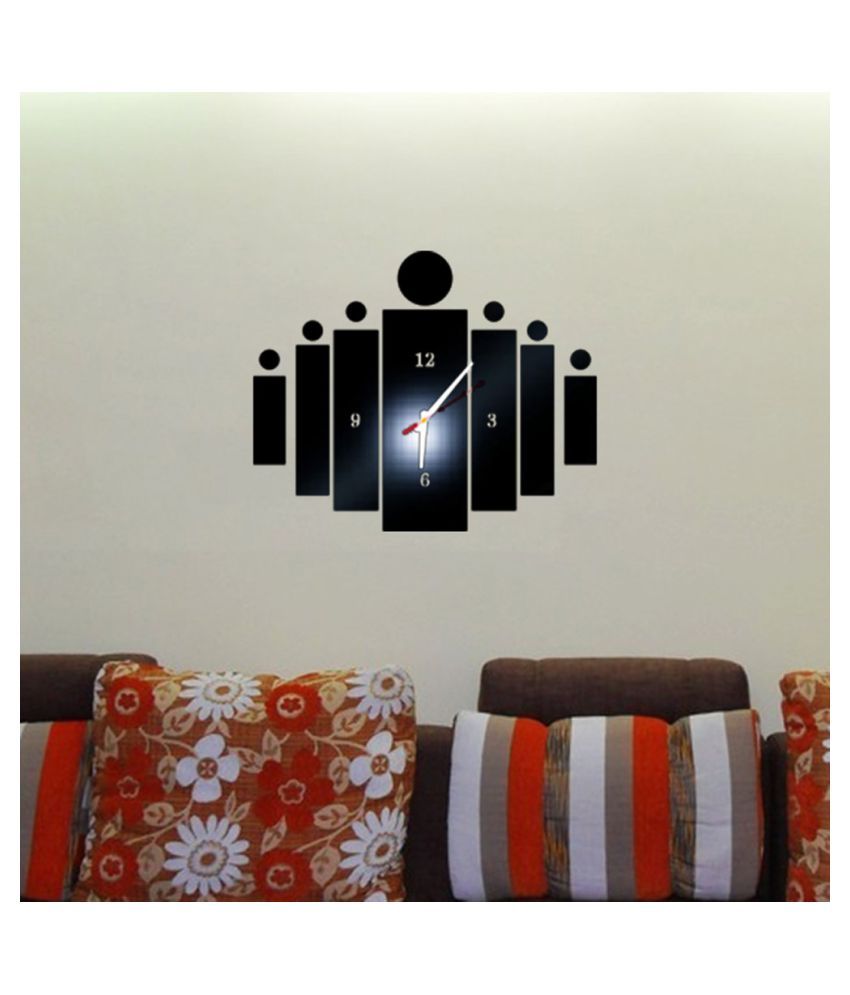 Removable Diy Acrylic 3D Mirror Wall Sticker Decorative Clock