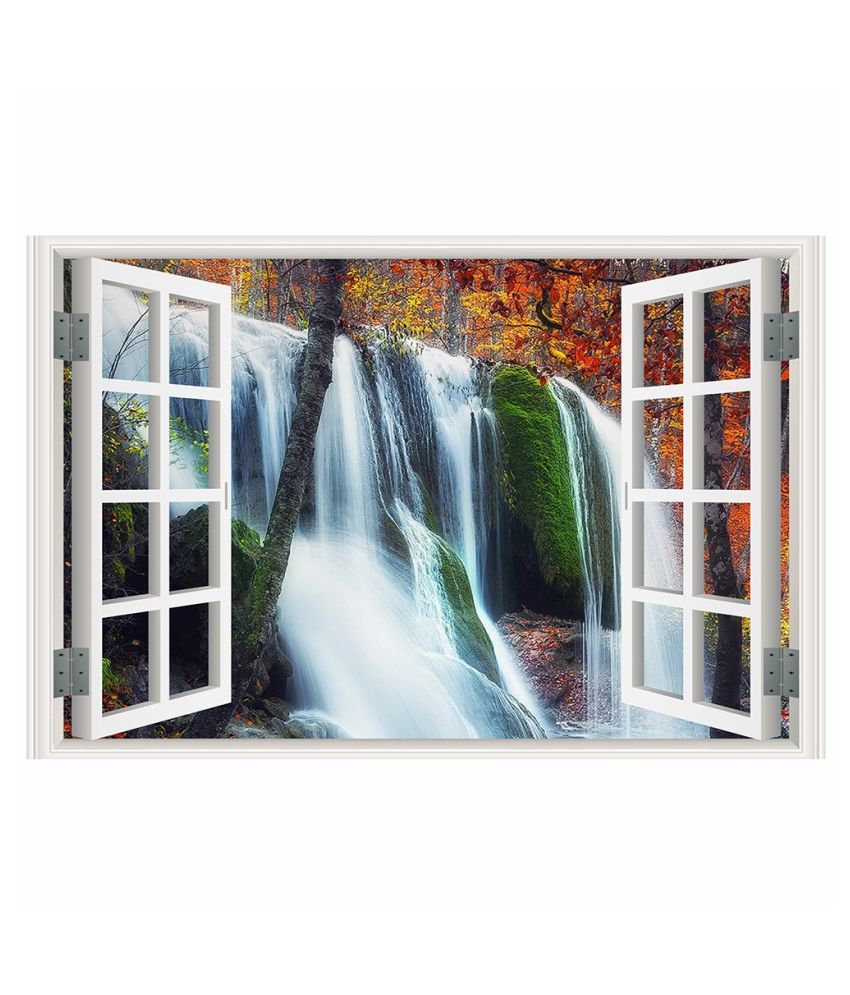 Download 3d Full Colour High Definition Nature Scenery False Faux Window Frame Wall Decals Buy 3d Full Colour High Definition Nature Scenery False Faux Window Frame Wall Decals Online At Best Prices