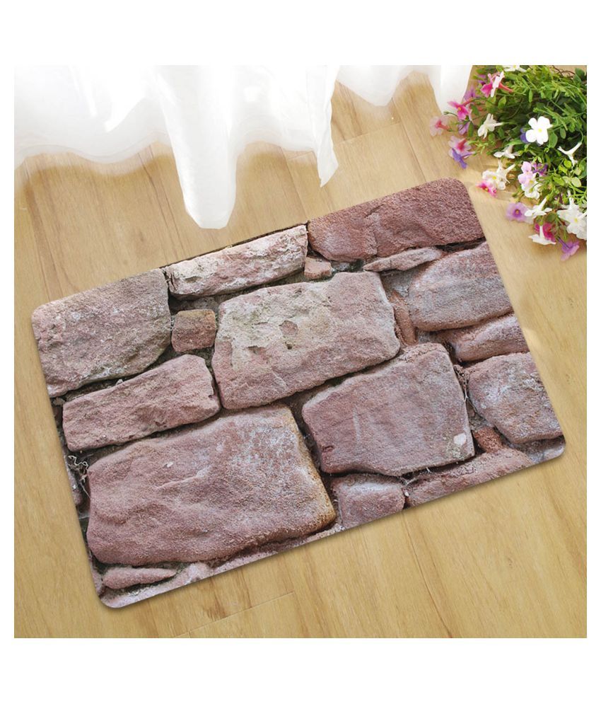 Fake Tile Bricks Mat Bedroom Kitchen Floor Pad Non Slip Bath Mat