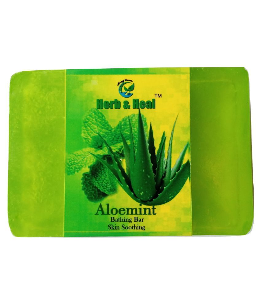 Herb &Heal AloeMint Bathing Bar 100 g Pack of 3 Buy Herb &Heal AloeMint Bathing Bar 100 g Pack
