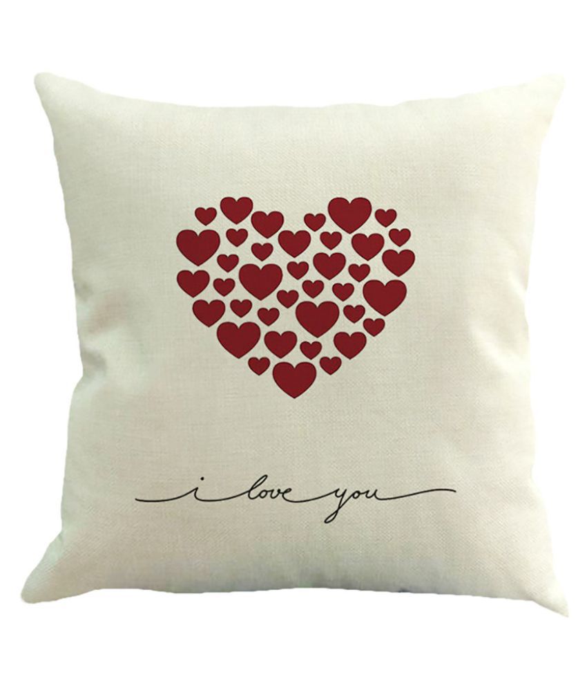 Happy Valentine's Day Throw Pillow Case Sweet Love Square Cushion Cover -  Buy Happy Valentine's Day Throw Pillow Case Sweet Love Square Cushion Cover  Online at Low Price - Snapdeal