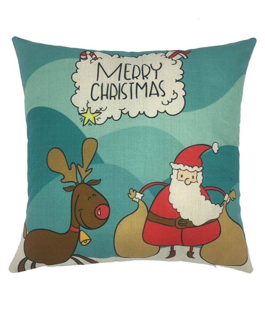 Xmas Christmas Sofa Bed Home Decoration Festival Party Pillow Case Cushion Cover 
