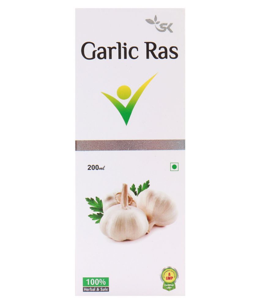     			S. K. Pharmaceuticals Garlic Ras, Juice Arthritis Cholesterol Liquid 200 ml Pack Of 1