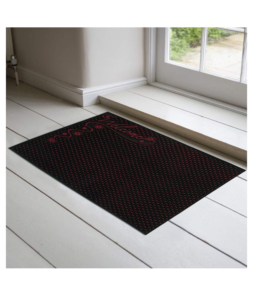     			E-Retailer Red Single Regular Door Mat