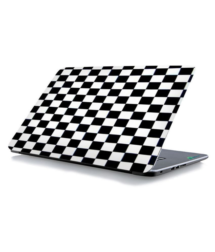 RADANYA Checks Printed Laptop Skin Cover Fits For All Models for Screen