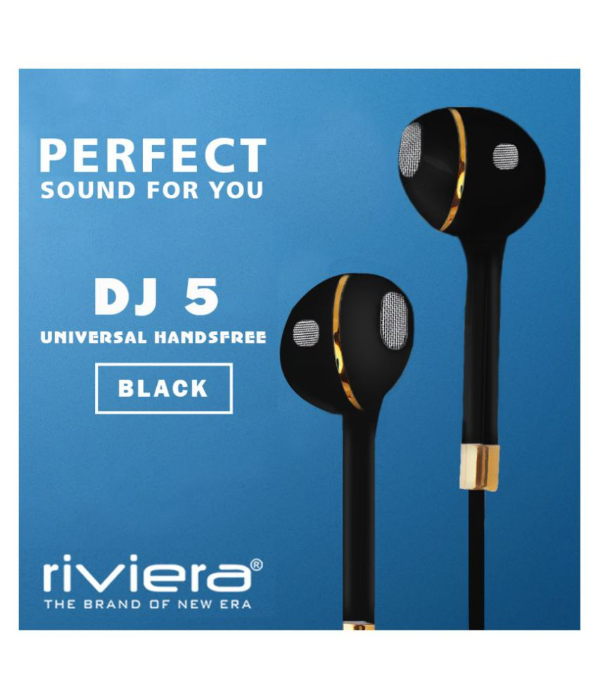 Riviera DJ05 Ear Buds Wired Earphones With Mic Buy Riviera DJ05 Ear