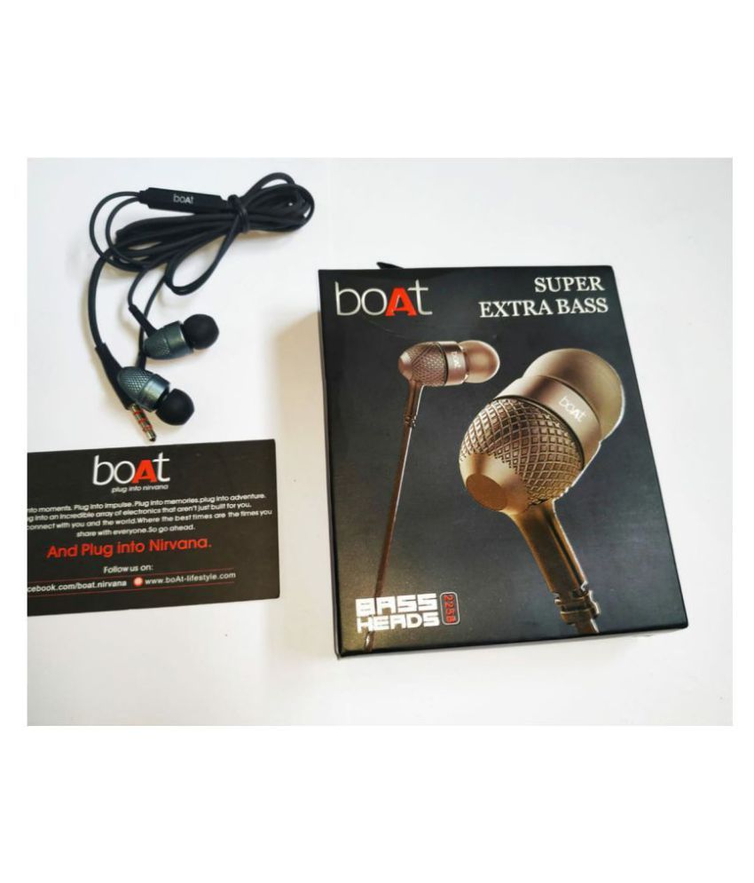 Buy boAt 225(B) bassheads inEar Super Extra Bass boAt 225(B) MP3