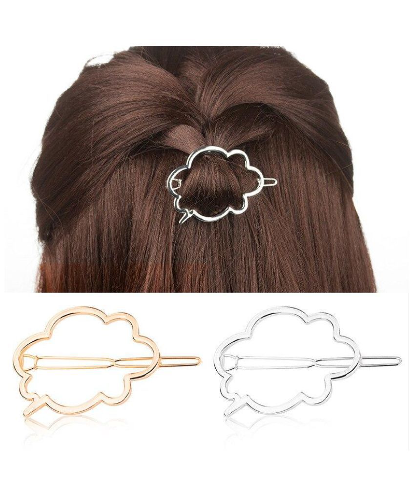 Clouds Glossy Hair Clips Women Lady Girl Barrettes Hair Clip Hairpin Clamps  Tone Hair Accessories: Buy Online at Low Price in India - Snapdeal