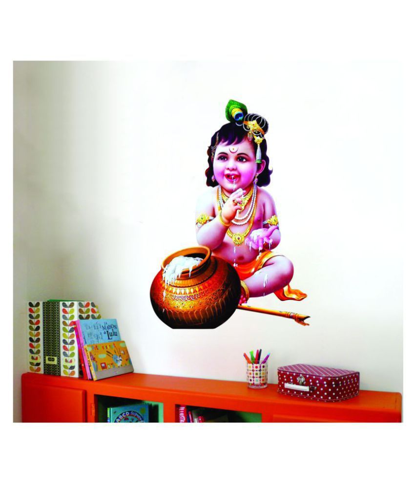     			Decor Villa BAL KRISHNA Religious & Inspirational Sticker ( 40 x 58 cms )