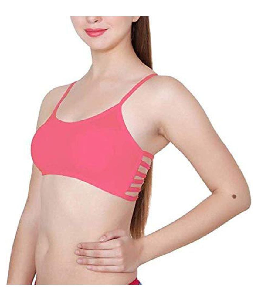     			Smooth & Style Cotton Lycra Shaping Bra - Pink