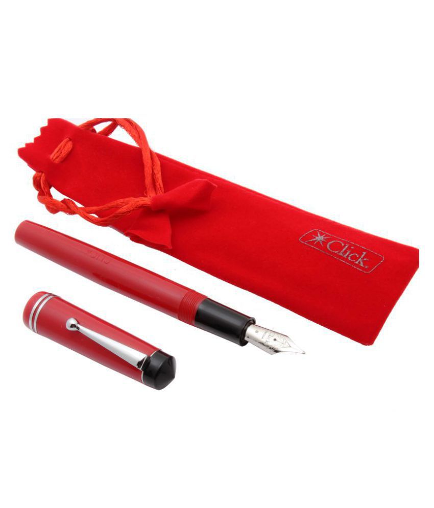     			Click Aristocat Acrylic Fountain Pen With Broad Nib 3in1 Ink Filling System - Red