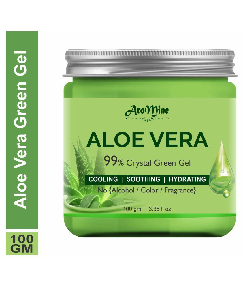     			Aromine 99% Pure Green Aloevera Gel For Skin Whitening & Brightness Moisturizer 100 gm