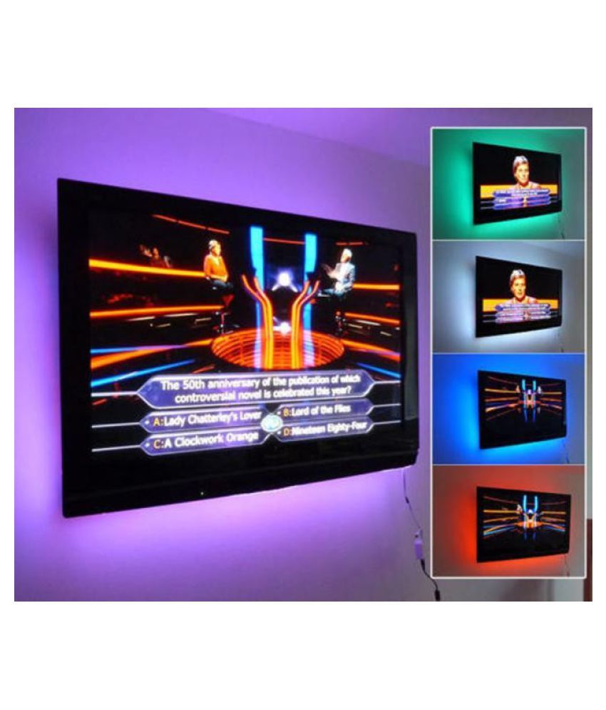 500cm Multi-colour RGB LED Strip Light USB Cable LED TV Background Lighting  Kit: Buy 500cm Multi-colour RGB LED Strip Light USB Cable LED TV Background  Lighting Kit at Best Price in India