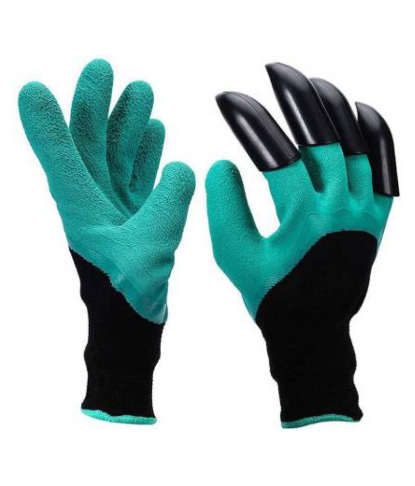     			kamaly Plastic Universal Size Cleaning Glove 1 Pair Garden Gloves
