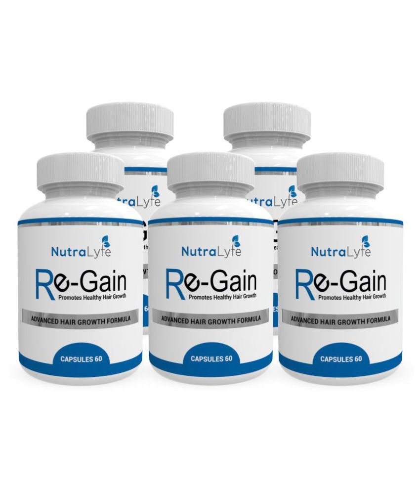 Nutralyfe Regain 100 Natural & Herbal Supplement for Hair Loss 60