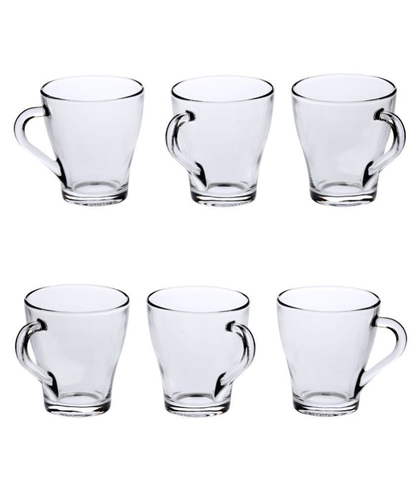     			Somil Glass Tea Cup, Transparent, Pack Of 6, 200 ml