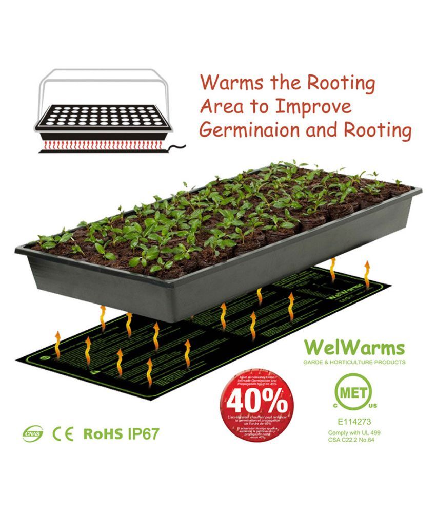 20x10 Seedling Heat Mat Plant Seed Germination Propagation Clone