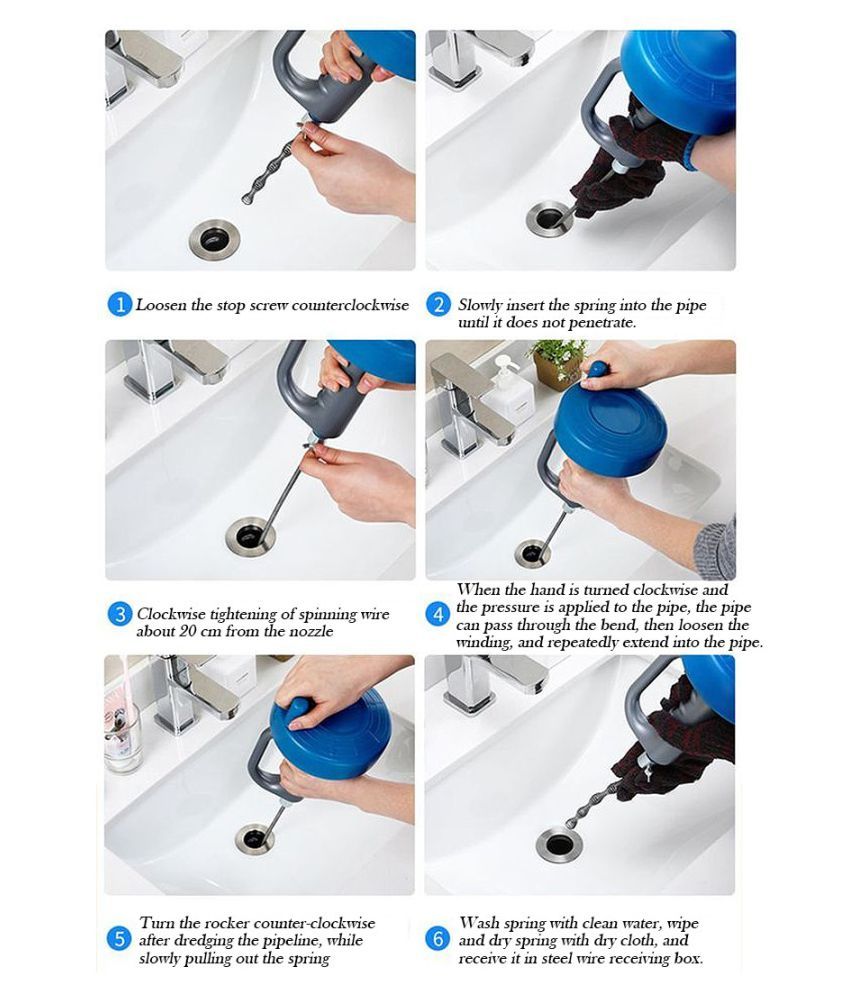 Kitchen Toilet Sewer Blockage Hand Tool Pipe Dredger Drains Dredge Cleaning Buy Online At Best