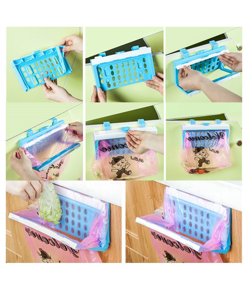 Portable Kitchen Trash Bag Holder Incognito Cabinets Cloth Rack Towel Rack Buy Online At Best Price In India Snapdeal