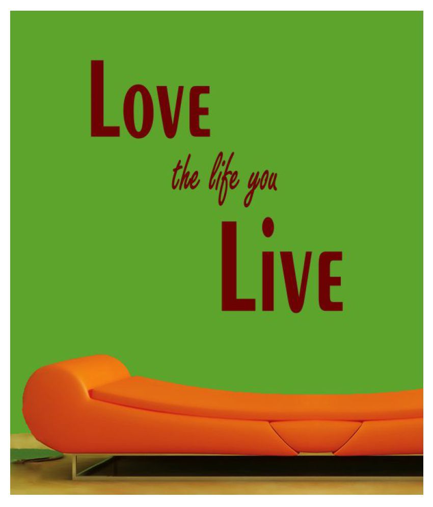 Ritzy Love the Life Wall Quotes Decal Motivational Quotes Sticker 30 x 60 cms Ritzy Love the Life Wall Quotes Decal Motivational Quotes Sticker 30 x 60 cms