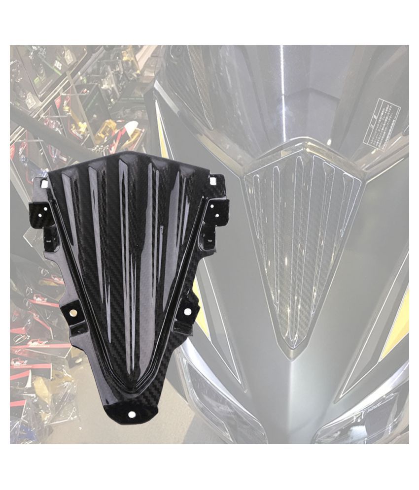 Motorcycle Carbon Fiber Wind Deflector Windshield Windscreen For Yamaha