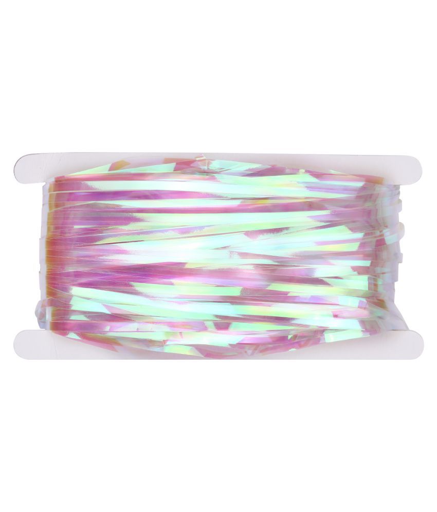 Cocoshope Curtains Iridescent Metallic Foil Fringe Curtain Rainbow