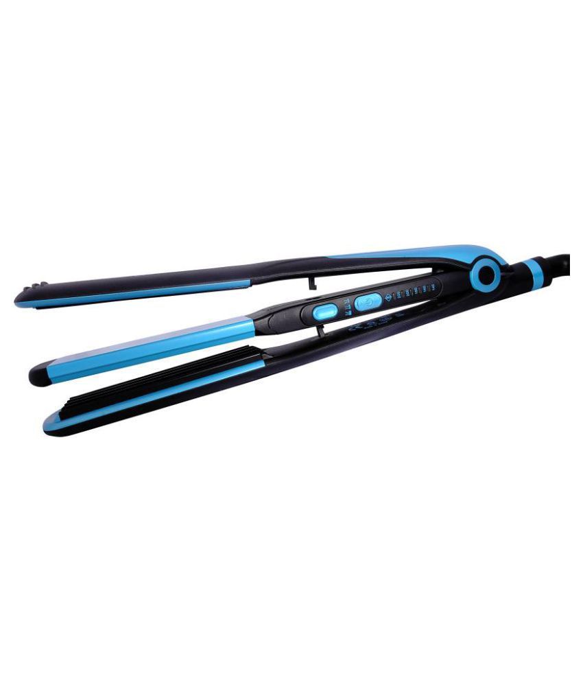 Kemei 2209 2 in 1 Hair Straightener ( Blue ) Price in India Buy Kemei